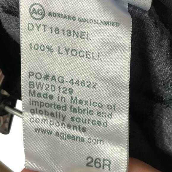 AG | Adriano Goldschmied The Caden Tailored Trouser, Black, size 26R, Lyocell - Picture 12 of 12